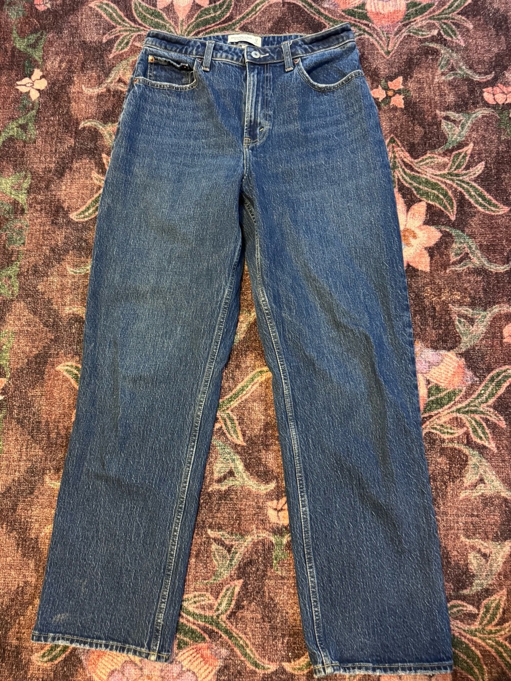 Abercrombie & Fitch Women’s Vintage Straight-Leg High-Rise Curve Jeans - 29 / 8L
